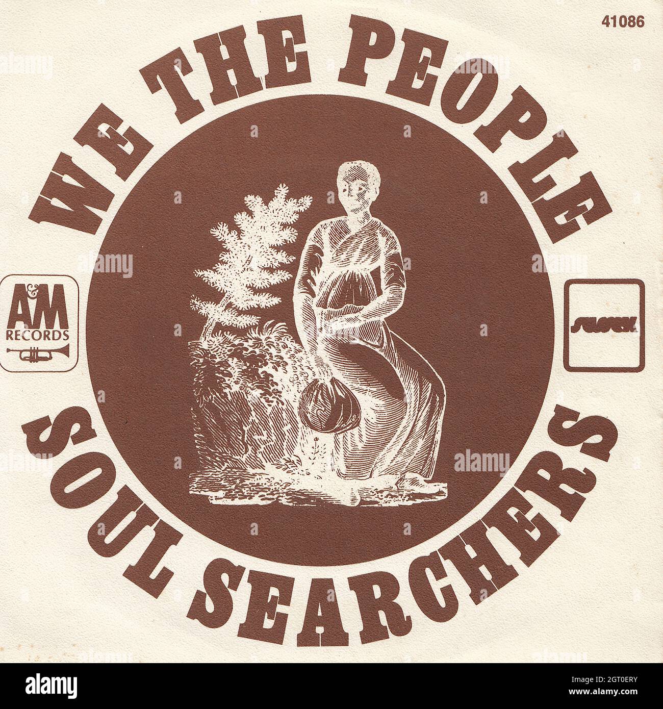 Soul searchers - nous les gens 45rpm - Vintage Vinyl Record couverture Banque D'Images