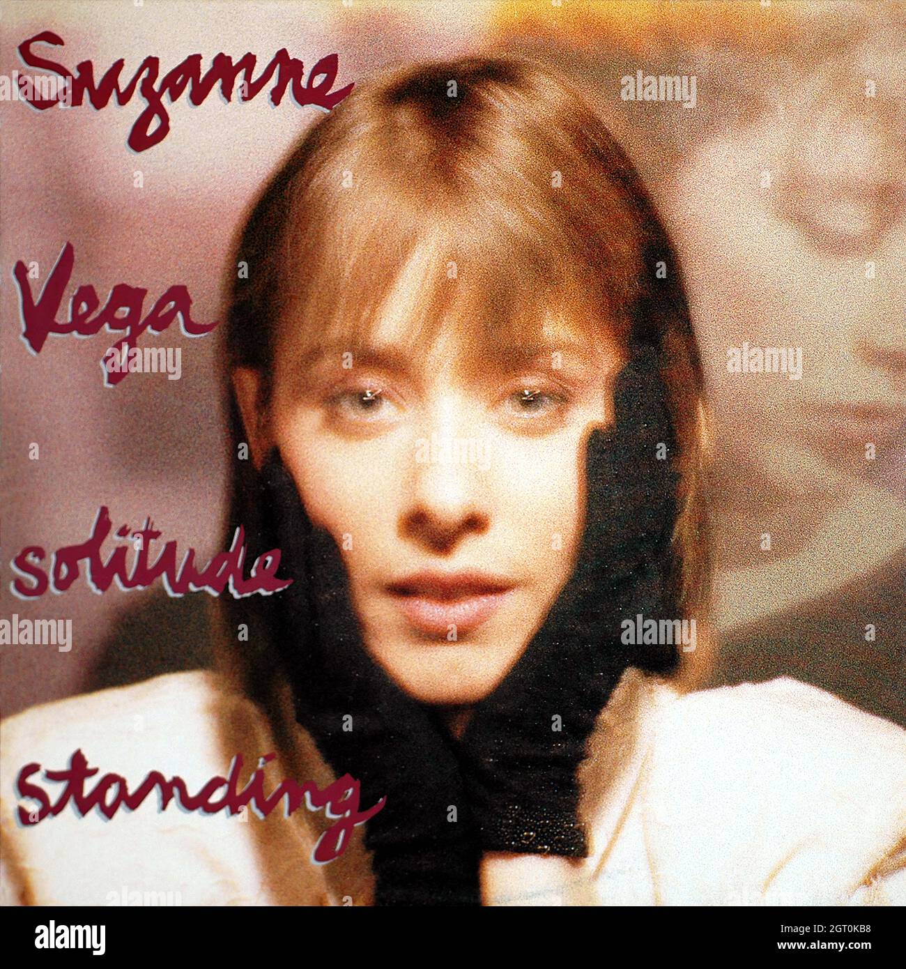 Suzanne Vega - Solitude debout 1987 - Vintage Vinyl 33 tr/min record Banque D'Images