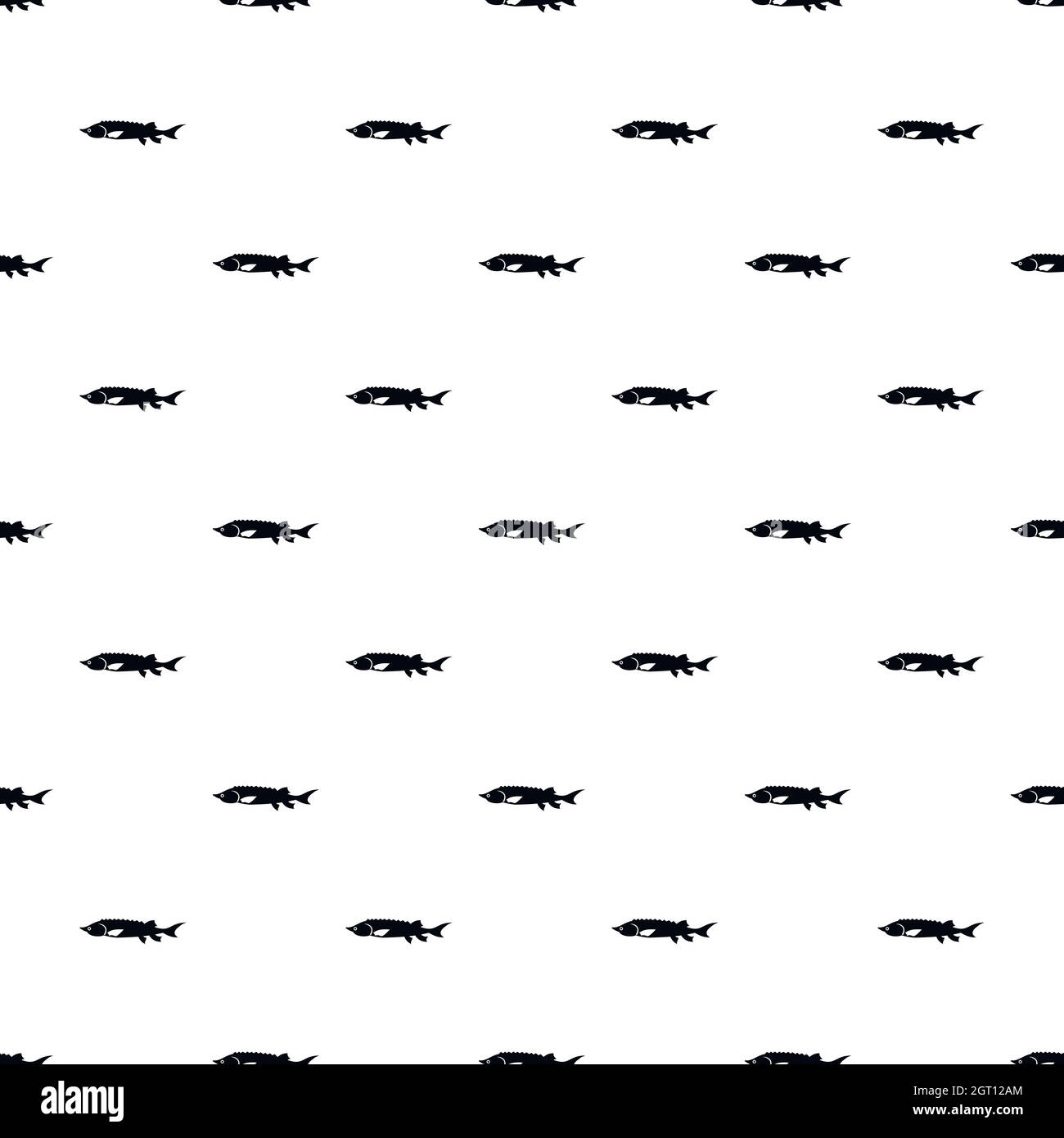 Motif poisson stellaire, le style simple Illustration de Vecteur