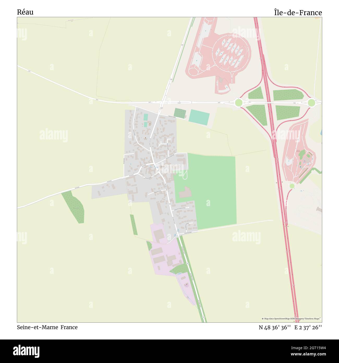 Réau, Seine-et-Marne, France, Île-de-France, N 48 36' 36'', E 2 37' 26'', carte, carte intemporelle publiée en 2021.Les voyageurs, les explorateurs et les aventuriers comme Florence Nightingale, David Livingstone, Ernest Shackleton, Lewis et Clark et Sherlock Holmes se sont appuyés sur des cartes pour planifier leurs voyages dans les coins les plus reculés du monde. Timeless Maps dresse la carte de la plupart des sites du monde, montrant ainsi la réalisation de grands rêves Banque D'Images