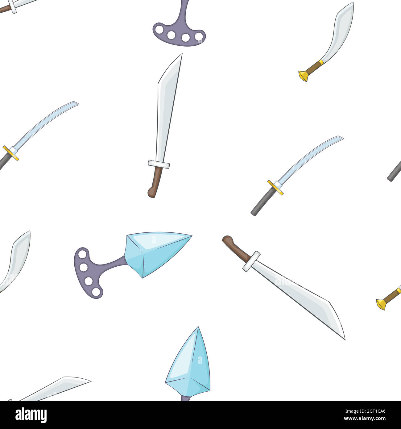 L'équipement de guerre, modèle style cartoon Illustration de Vecteur