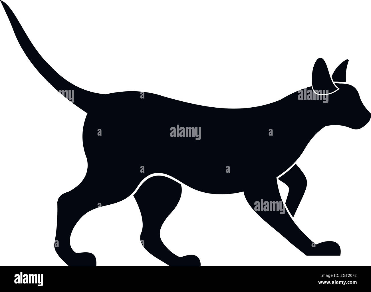 L'icône de chat, le style simple Illustration de Vecteur
