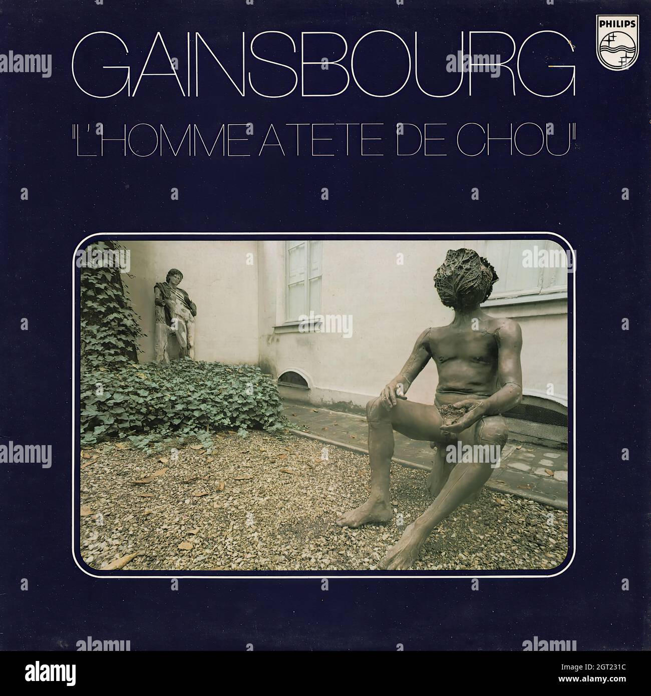 (Serge) Gainsbourg - l'homme à tête de chou - Vintage Vinyl Record Cover Banque D'Images