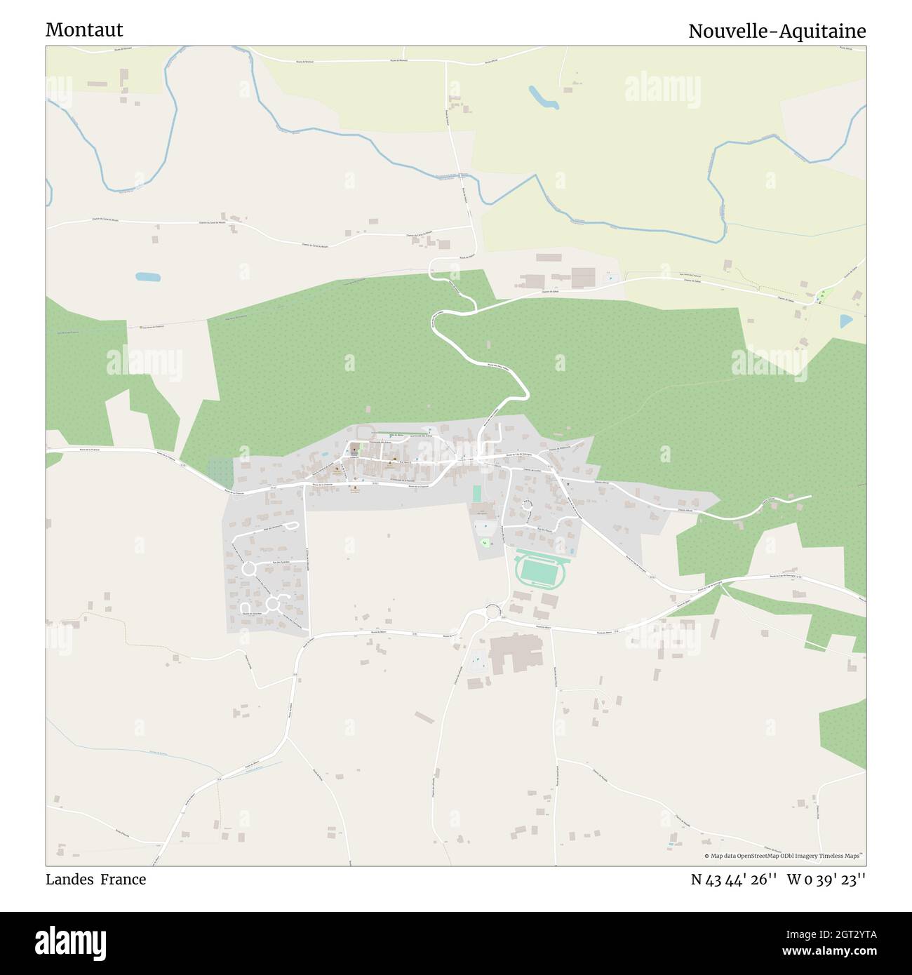 Montaut, Landes, France, Nouvelle-Aquitaine, N 43 44' 26'', W 0 39' 23'', carte, carte intemporelle publiée en 2021.Les voyageurs, les explorateurs et les aventuriers comme Florence Nightingale, David Livingstone, Ernest Shackleton, Lewis et Clark et Sherlock Holmes se sont appuyés sur des cartes pour planifier leurs voyages dans les coins les plus reculés du monde. Timeless Maps dresse la carte de la plupart des sites du monde, montrant ainsi la réalisation de grands rêves Banque D'Images