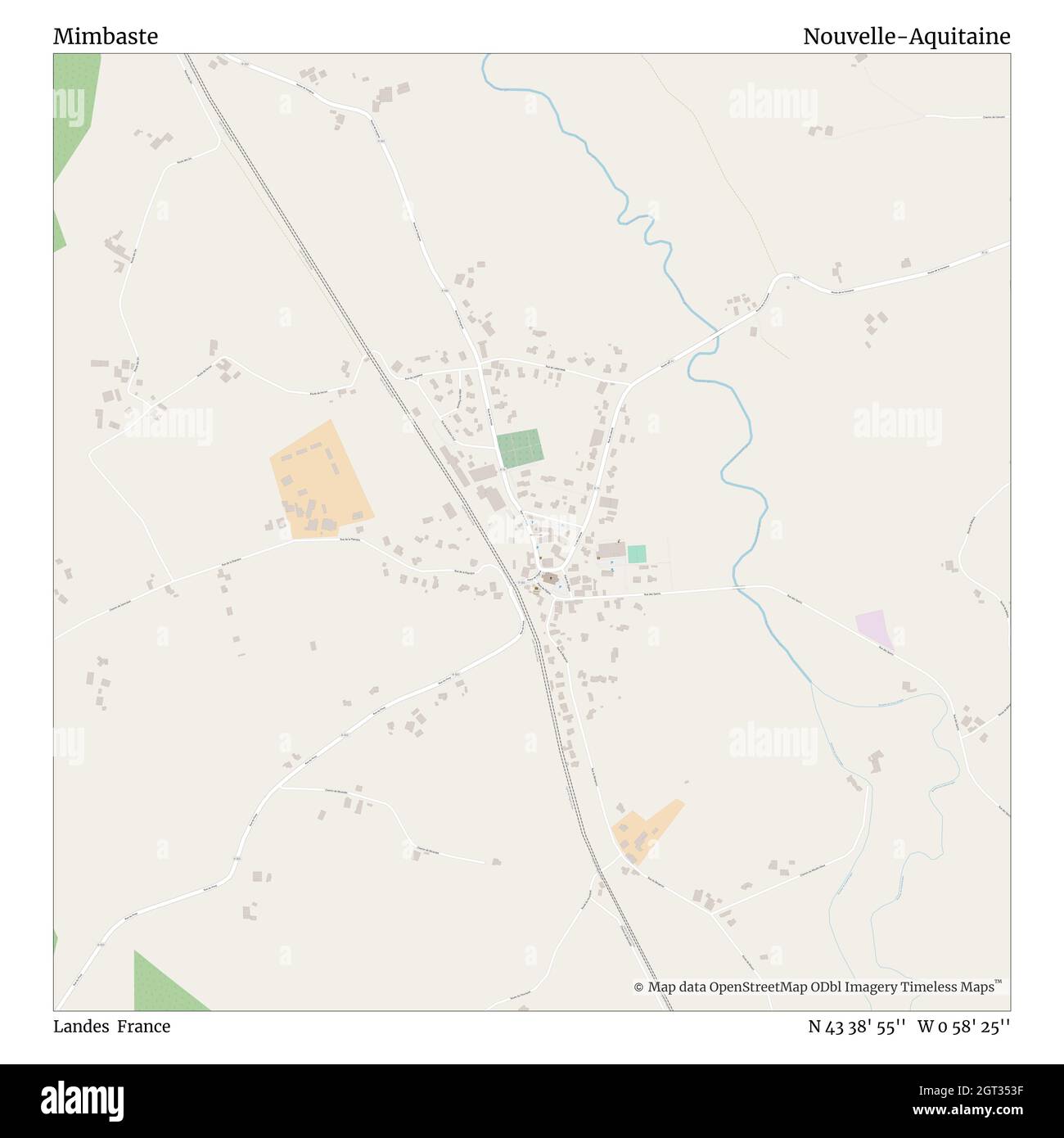 Mimbaste, Landes, France, Nouvelle-Aquitaine, N 43 38' 55'', W 0 58' 25'', carte, Timeless carte publiée en 2021.Les voyageurs, les explorateurs et les aventuriers comme Florence Nightingale, David Livingstone, Ernest Shackleton, Lewis et Clark et Sherlock Holmes se sont appuyés sur des cartes pour planifier leurs voyages dans les coins les plus reculés du monde. Timeless Maps dresse la carte de la plupart des sites du monde, montrant ainsi la réalisation de grands rêves Banque D'Images