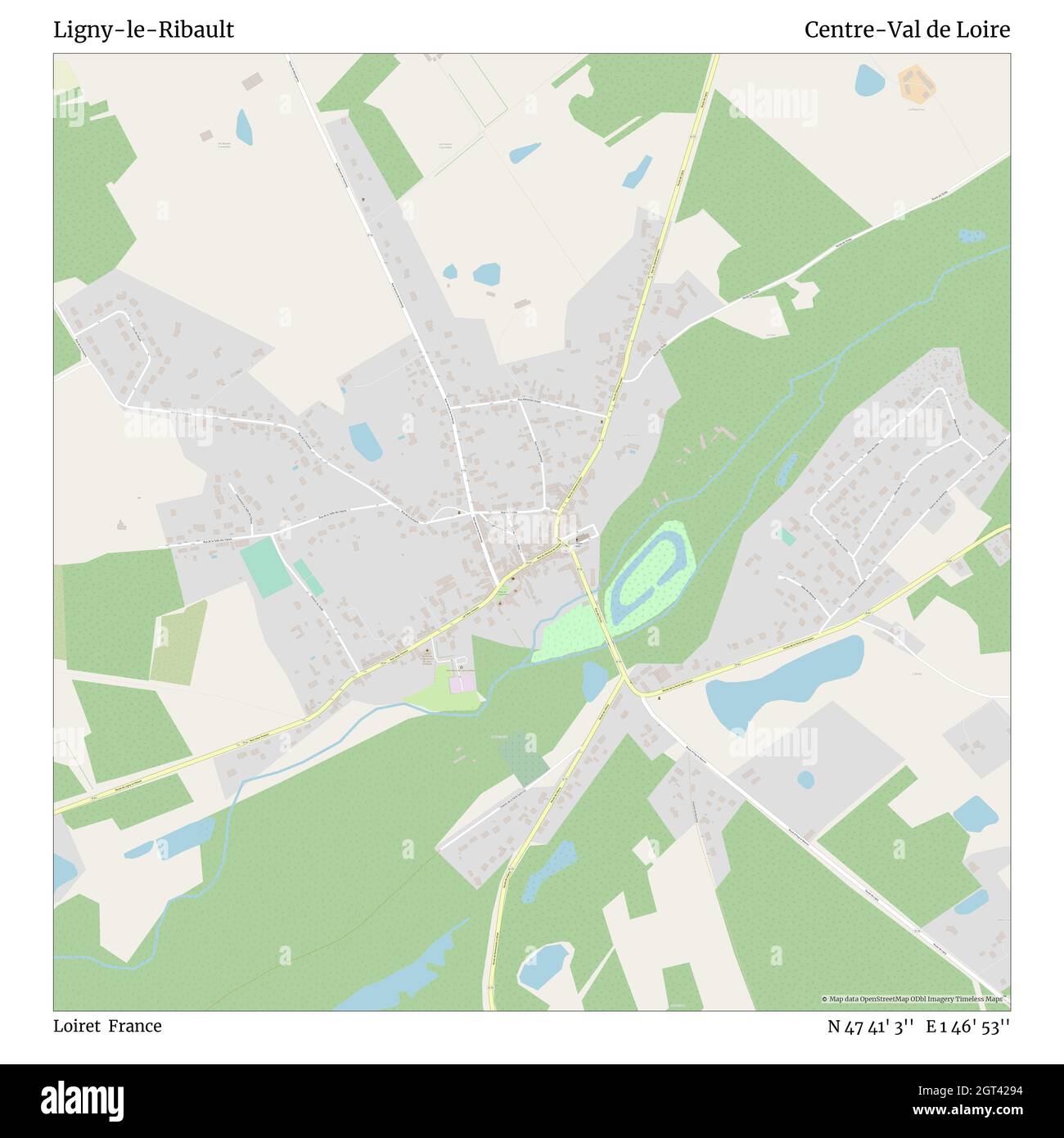 Ligny-le-Ribault, Loiret, France, Centre-Val de Loire, N 47 41' 3'', E 1 46' 53'', carte, carte intemporelle publiée en 2021.Les voyageurs, les explorateurs et les aventuriers comme Florence Nightingale, David Livingstone, Ernest Shackleton, Lewis et Clark et Sherlock Holmes se sont appuyés sur des cartes pour planifier leurs voyages dans les coins les plus reculés du monde. Timeless Maps dresse la carte de la plupart des sites du monde, montrant ainsi la réalisation de grands rêves Banque D'Images