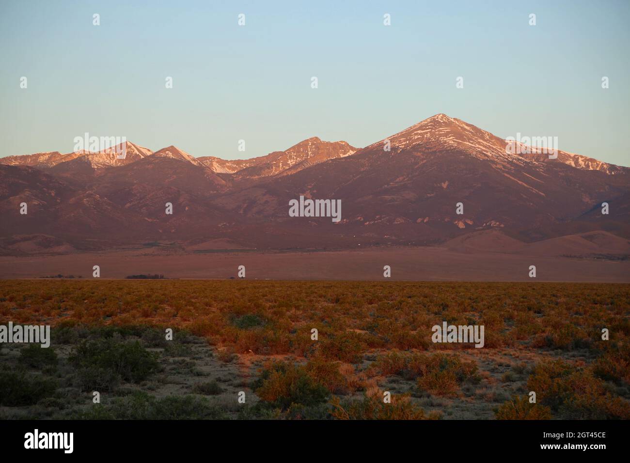 Lever du soleil dans la vallée de Snake - Parc national de Great Basin, Nevada Banque D'Images