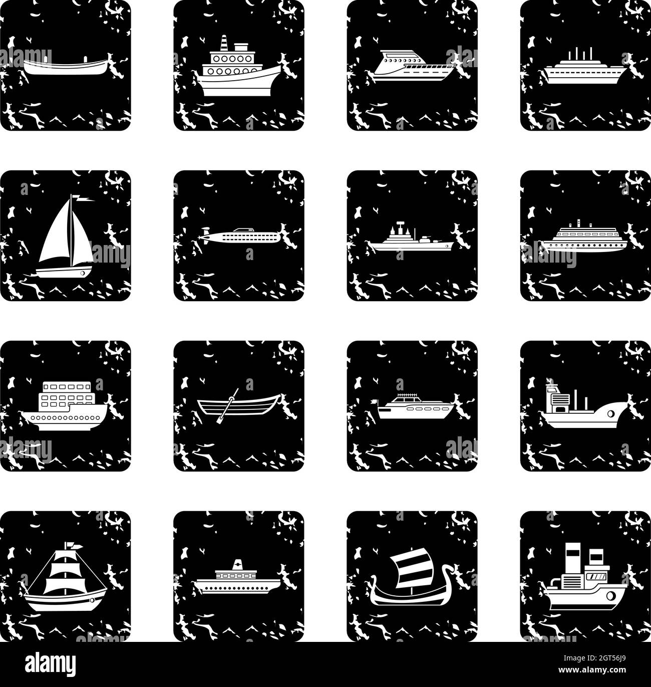 Le transport maritime icons set Illustration de Vecteur