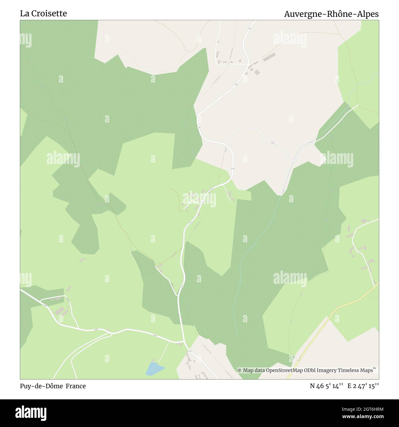 La Croisette, Puy-de-Dôme, France, Auvergne-Rhône-Alpes, N 46 5' 14'', E 2 47' 15'', carte, carte intemporelle publiée en 2021.Les voyageurs, les explorateurs et les aventuriers comme Florence Nightingale, David Livingstone, Ernest Shackleton, Lewis et Clark et Sherlock Holmes se sont appuyés sur des cartes pour planifier leurs voyages dans les coins les plus reculés du monde. Timeless Maps dresse la carte de la plupart des sites du monde, montrant ainsi la réalisation de grands rêves Banque D'Images