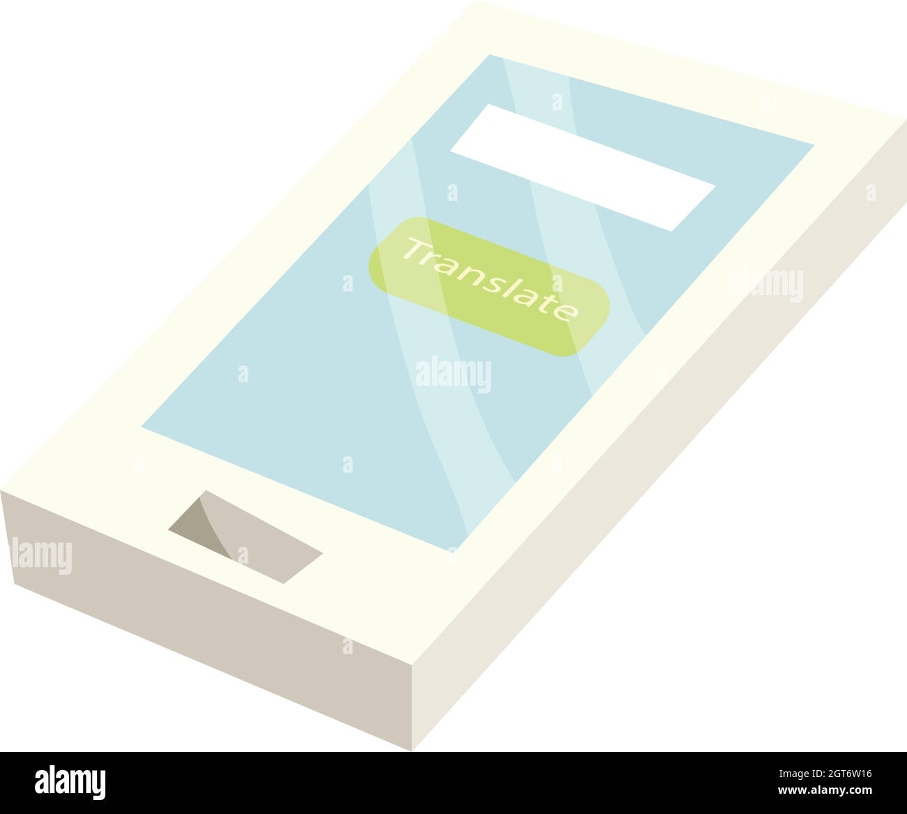 Translate icône de l'application sur un smartphone Illustration de Vecteur