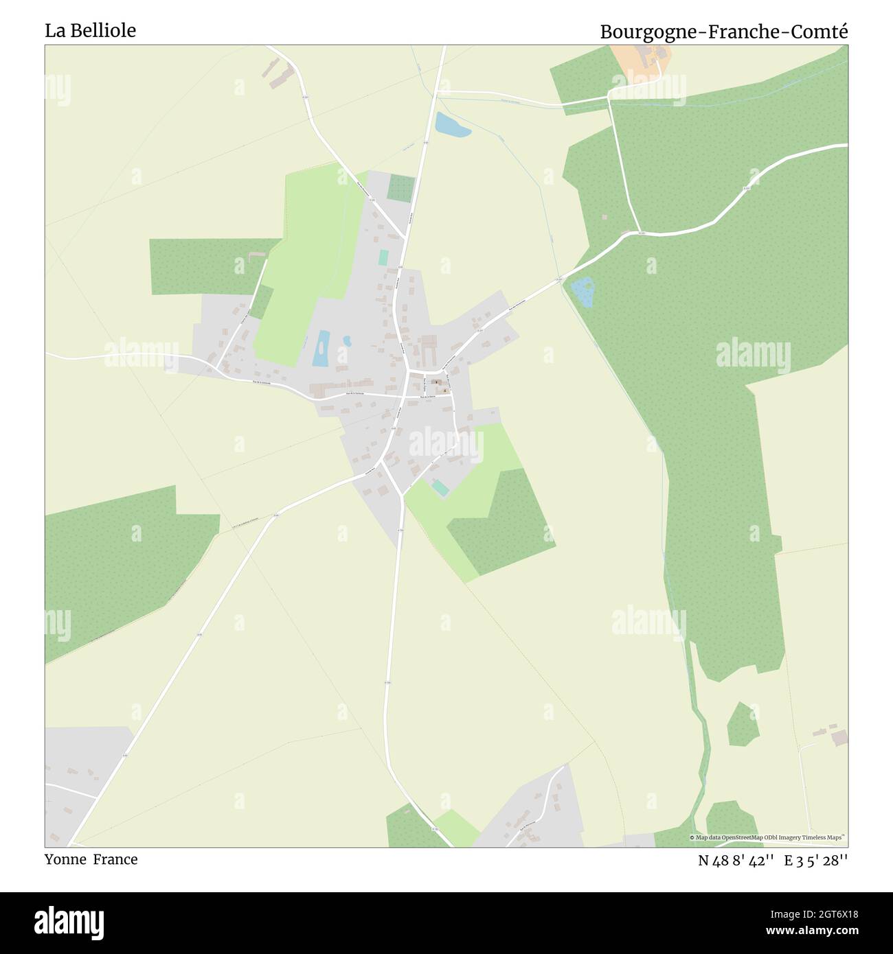 La Belliole, Yonne, France, Bourgogne-Franche-Comté, N 48 8' 42'', E 3 5' 28'', carte, carte intemporelle publiée en 2021.Les voyageurs, les explorateurs et les aventuriers comme Florence Nightingale, David Livingstone, Ernest Shackleton, Lewis et Clark et Sherlock Holmes se sont appuyés sur des cartes pour planifier leurs voyages dans les coins les plus reculés du monde. Timeless Maps dresse la carte de la plupart des sites du monde, montrant ainsi la réalisation de grands rêves Banque D'Images