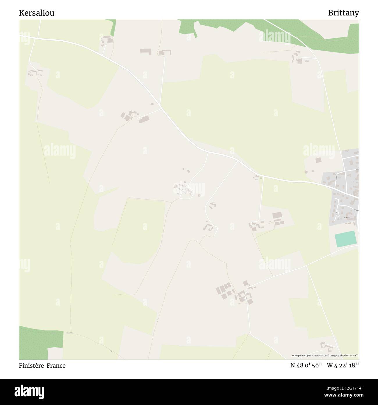 Kersaliou, Finistère, France, Bretagne, N 48 0' 56'', W 4 22' 18'', carte, Timeless carte publiée en 2021.Les voyageurs, les explorateurs et les aventuriers comme Florence Nightingale, David Livingstone, Ernest Shackleton, Lewis et Clark et Sherlock Holmes se sont appuyés sur des cartes pour planifier leurs voyages dans les coins les plus reculés du monde. Timeless Maps dresse la carte de la plupart des sites du monde, montrant ainsi la réalisation de grands rêves Banque D'Images