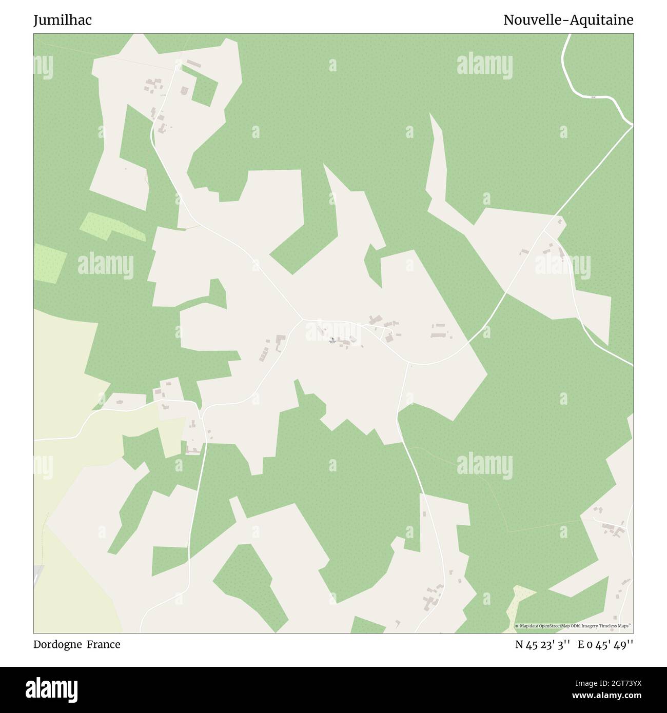 Jumilhac, Dordogne, France, Nouvelle-Aquitaine, N 45 23' 3'', E 0 45' 49'', carte, carte intemporelle publiée en 2021.Les voyageurs, les explorateurs et les aventuriers comme Florence Nightingale, David Livingstone, Ernest Shackleton, Lewis et Clark et Sherlock Holmes se sont appuyés sur des cartes pour planifier leurs voyages dans les coins les plus reculés du monde. Timeless Maps dresse la carte de la plupart des sites du monde, montrant ainsi la réalisation de grands rêves Banque D'Images