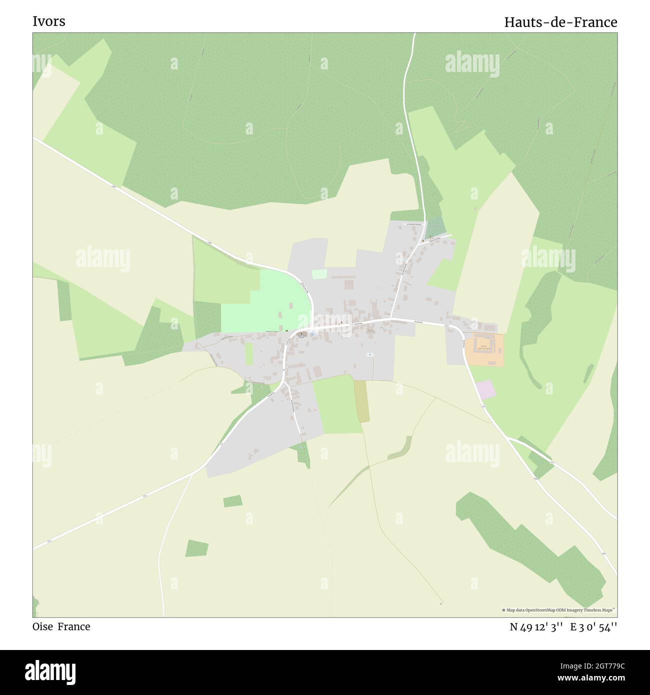 Ivor, Oise, France, hauts-de-France, N 49 12' 3'', E 3 0' 54'', carte, carte intemporelle publiée en 2021.Les voyageurs, les explorateurs et les aventuriers comme Florence Nightingale, David Livingstone, Ernest Shackleton, Lewis et Clark et Sherlock Holmes se sont appuyés sur des cartes pour planifier leurs voyages dans les coins les plus reculés du monde. Timeless Maps dresse la carte de la plupart des sites du monde, montrant ainsi la réalisation de grands rêves Banque D'Images