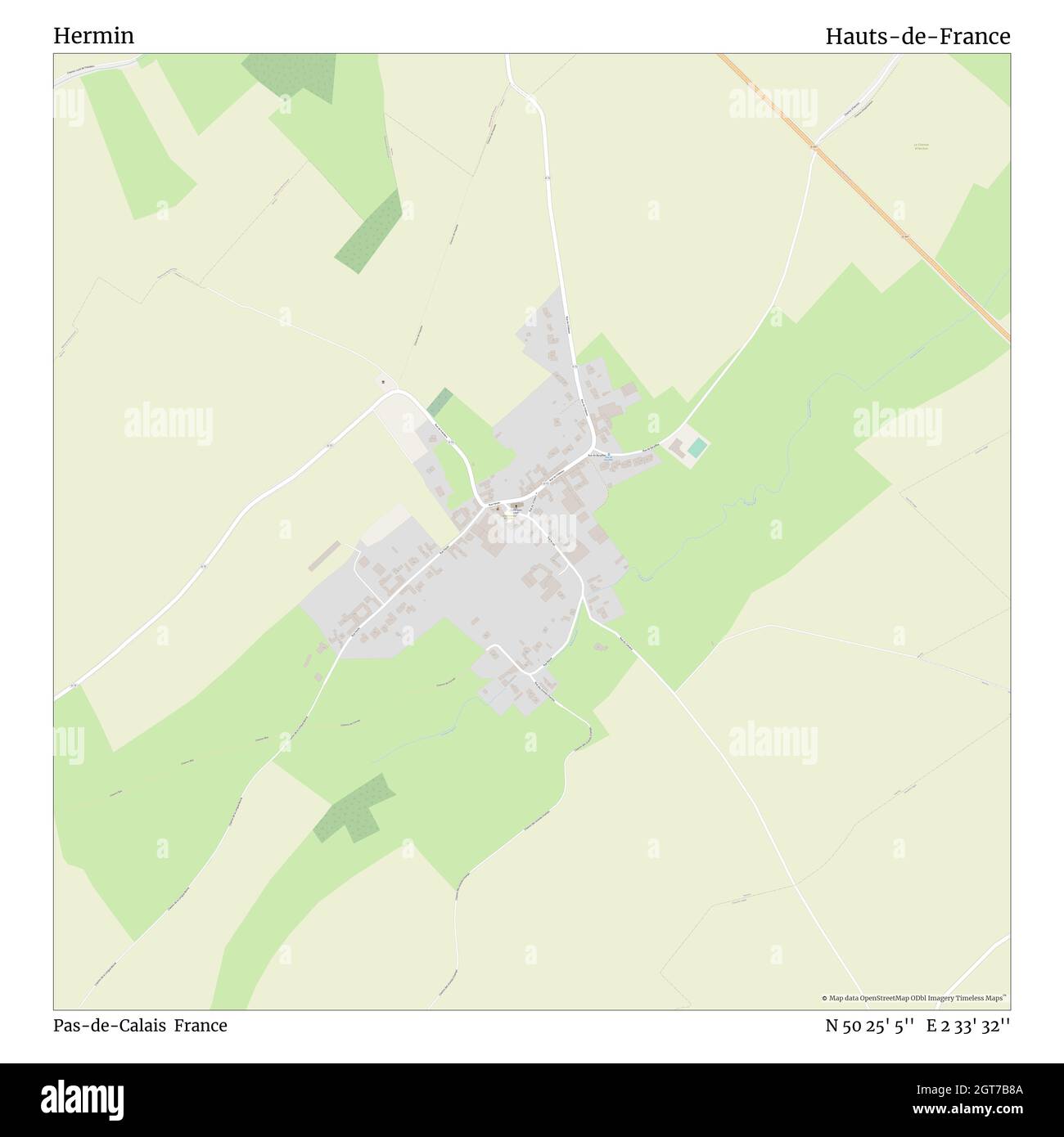 Hermin, pas-de-Calais, France, hauts-de-France, N 50 25' 5'', E 2 33' 32'', carte, carte intemporelle publiée en 2021.Les voyageurs, les explorateurs et les aventuriers comme Florence Nightingale, David Livingstone, Ernest Shackleton, Lewis et Clark et Sherlock Holmes se sont appuyés sur des cartes pour planifier leurs voyages dans les coins les plus reculés du monde. Timeless Maps dresse la carte de la plupart des sites du monde, montrant ainsi la réalisation de grands rêves Banque D'Images