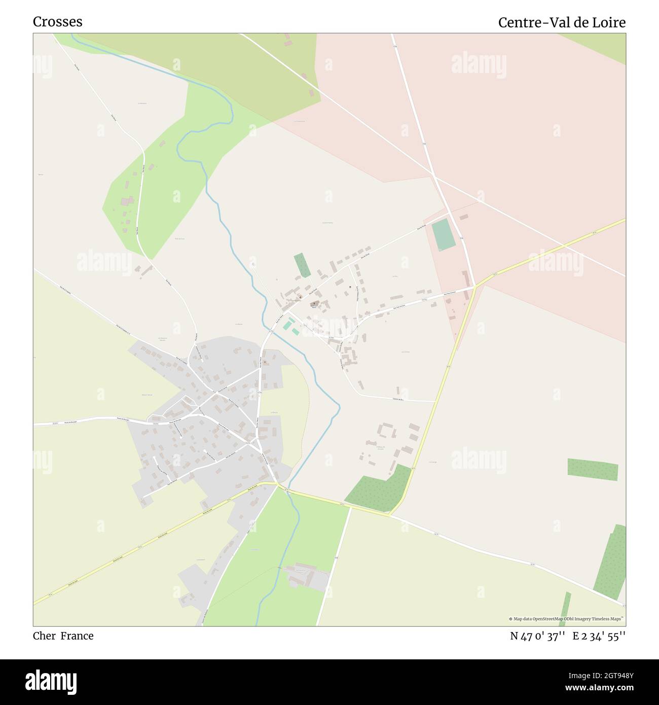 Croix, cher, France, Centre-Val de Loire, N 47 0' 37'', E 2 34' 55'', carte, carte intemporelle publiée en 2021.Les voyageurs, les explorateurs et les aventuriers comme Florence Nightingale, David Livingstone, Ernest Shackleton, Lewis et Clark et Sherlock Holmes se sont appuyés sur des cartes pour planifier leurs voyages dans les coins les plus reculés du monde. Timeless Maps dresse la carte de la plupart des sites du monde, montrant ainsi la réalisation de grands rêves Banque D'Images