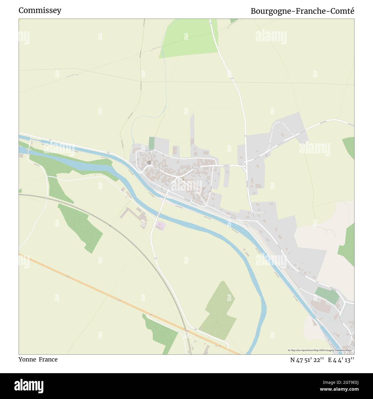 Commissey, Yonne, France, Bourgogne-Franche-Comté, N 47 51' 22'', E 4 4' 13'', carte, carte intemporelle publiée en 2021.Les voyageurs, les explorateurs et les aventuriers comme Florence Nightingale, David Livingstone, Ernest Shackleton, Lewis et Clark et Sherlock Holmes se sont appuyés sur des cartes pour planifier leurs voyages dans les coins les plus reculés du monde. Timeless Maps dresse la carte de la plupart des sites du monde, montrant ainsi la réalisation de grands rêves Banque D'Images