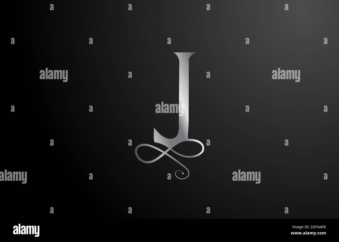 J élégant monogramme lettre icône logo. Une entreprise vintage pour les produits de luxe et l'entreprise Illustration de Vecteur