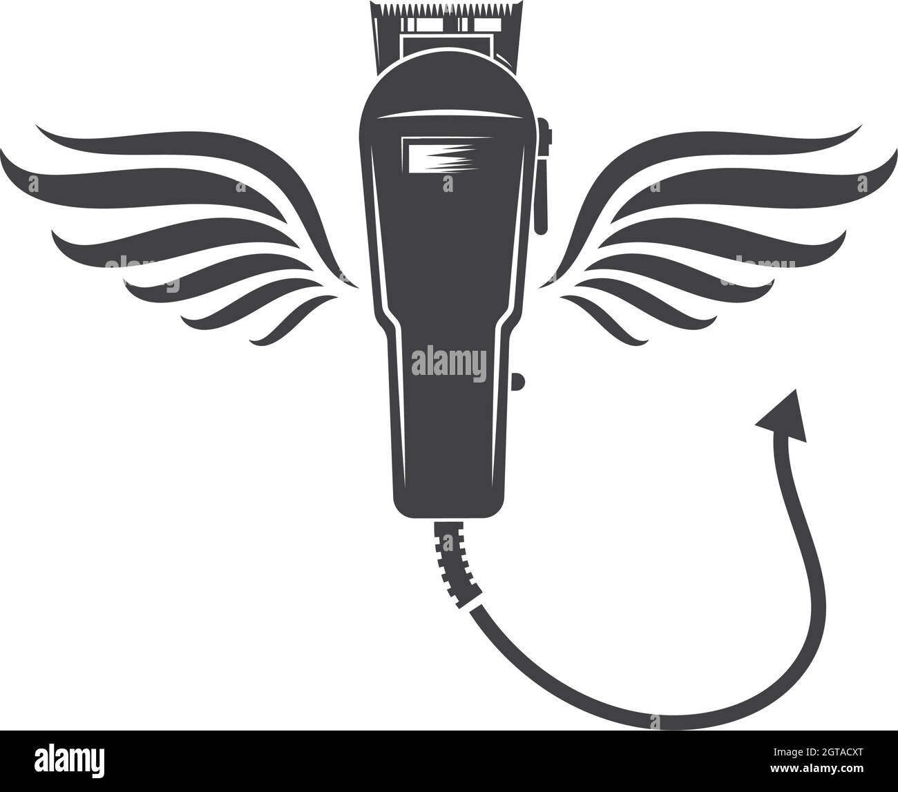 coupe-cheveux électriques à motif vectoriel d'icônes Illustration de Vecteur