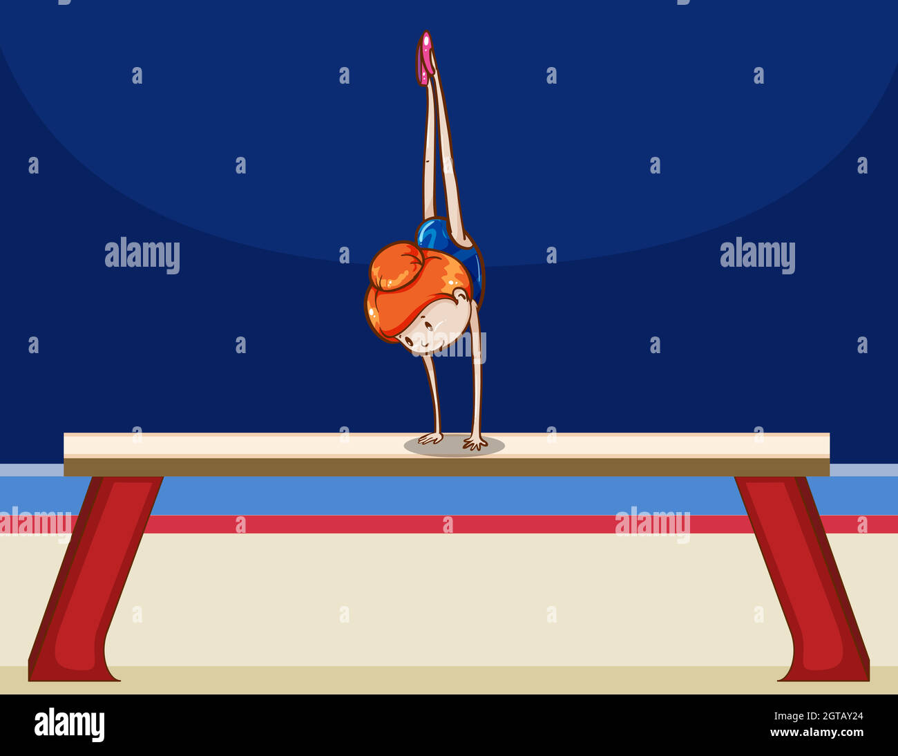 Gymnastique Illustration de Vecteur