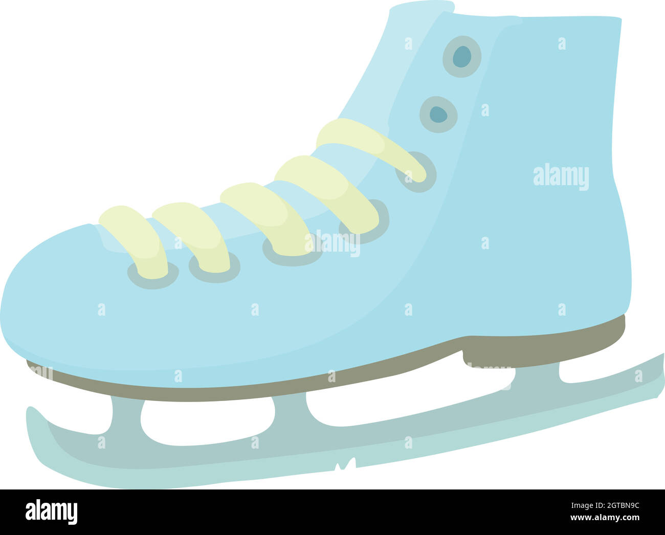 paire de patins à glace bleus. patins artistiques. patins à glace.  illustration vectorielle sur fond blanc. 4607770 Art vectoriel chez Vecteezy