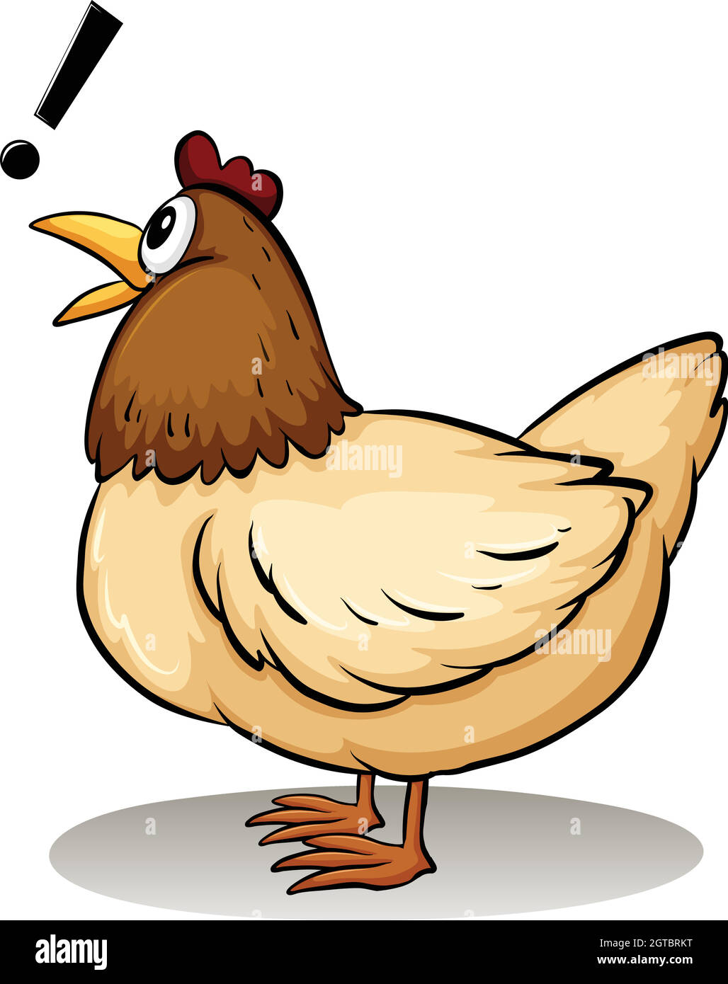 Une poule Illustration de Vecteur