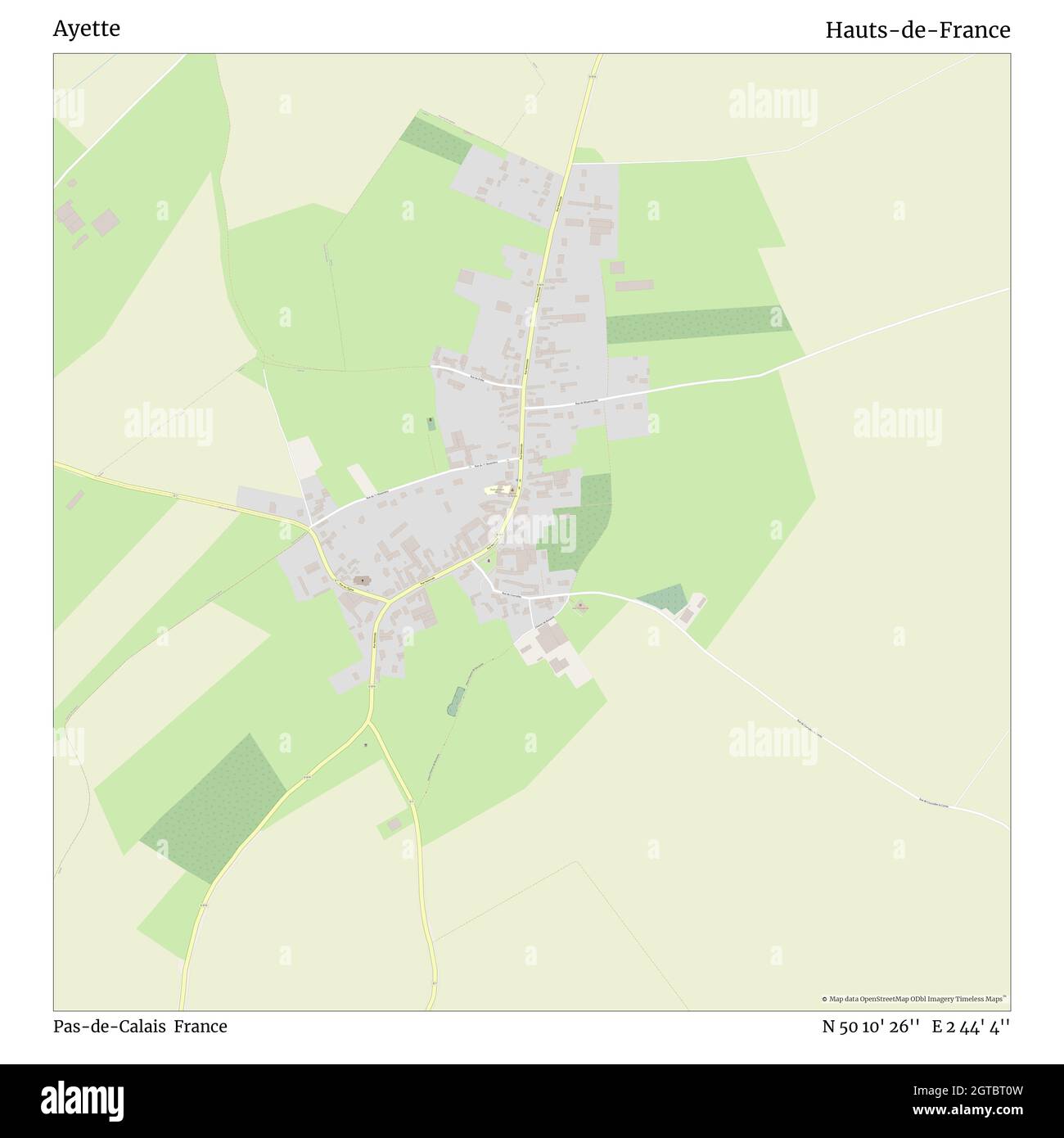 Ayette, pas-de-Calais, France, hauts-de-France, N 50 10' 26'', E 2 44' 4'', carte, carte intemporelle publiée en 2021.Les voyageurs, les explorateurs et les aventuriers comme Florence Nightingale, David Livingstone, Ernest Shackleton, Lewis et Clark et Sherlock Holmes se sont appuyés sur des cartes pour planifier leurs voyages dans les coins les plus reculés du monde. Timeless Maps dresse la carte de la plupart des sites du monde, montrant ainsi la réalisation de grands rêves Banque D'Images