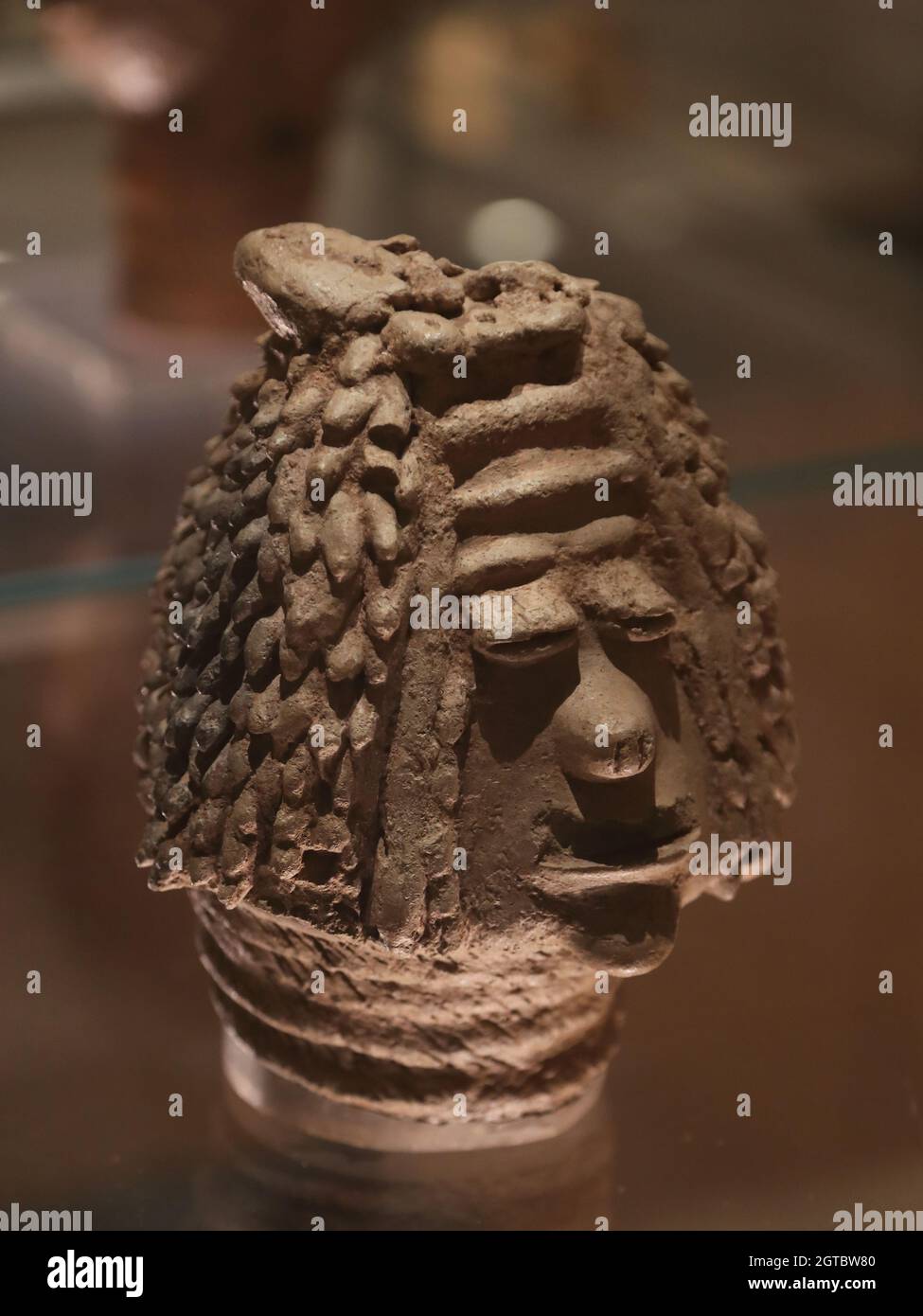 Poterie en céramique représentant une partie de la collection africaine au British Museum, Londres, Royaume-Uni Banque D'Images