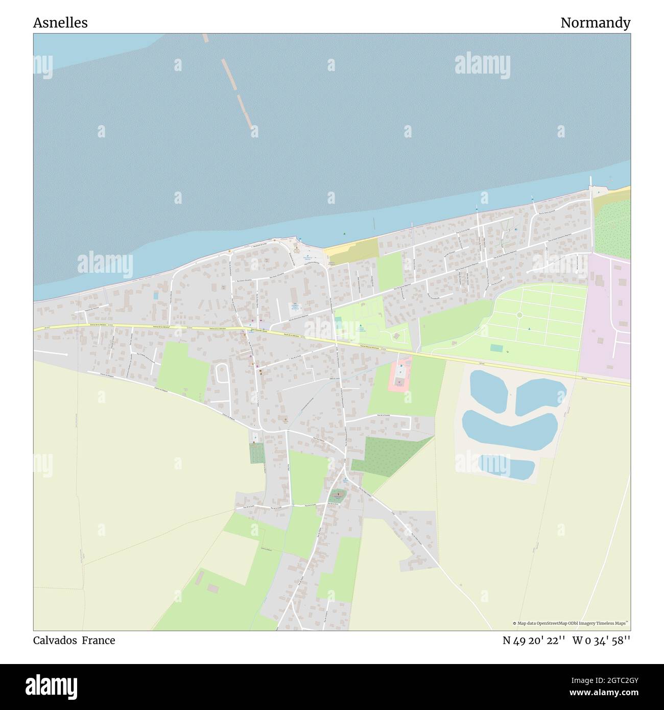 Asnelles, Calvados, France, Normandie, N 49 20' 22'', W 0 34' 58'', carte, carte intemporelle publiée en 2021.Les voyageurs, les explorateurs et les aventuriers comme Florence Nightingale, David Livingstone, Ernest Shackleton, Lewis et Clark et Sherlock Holmes se sont appuyés sur des cartes pour planifier leurs voyages dans les coins les plus reculés du monde. Timeless Maps dresse la carte de la plupart des sites du monde, montrant ainsi la réalisation de grands rêves Banque D'Images