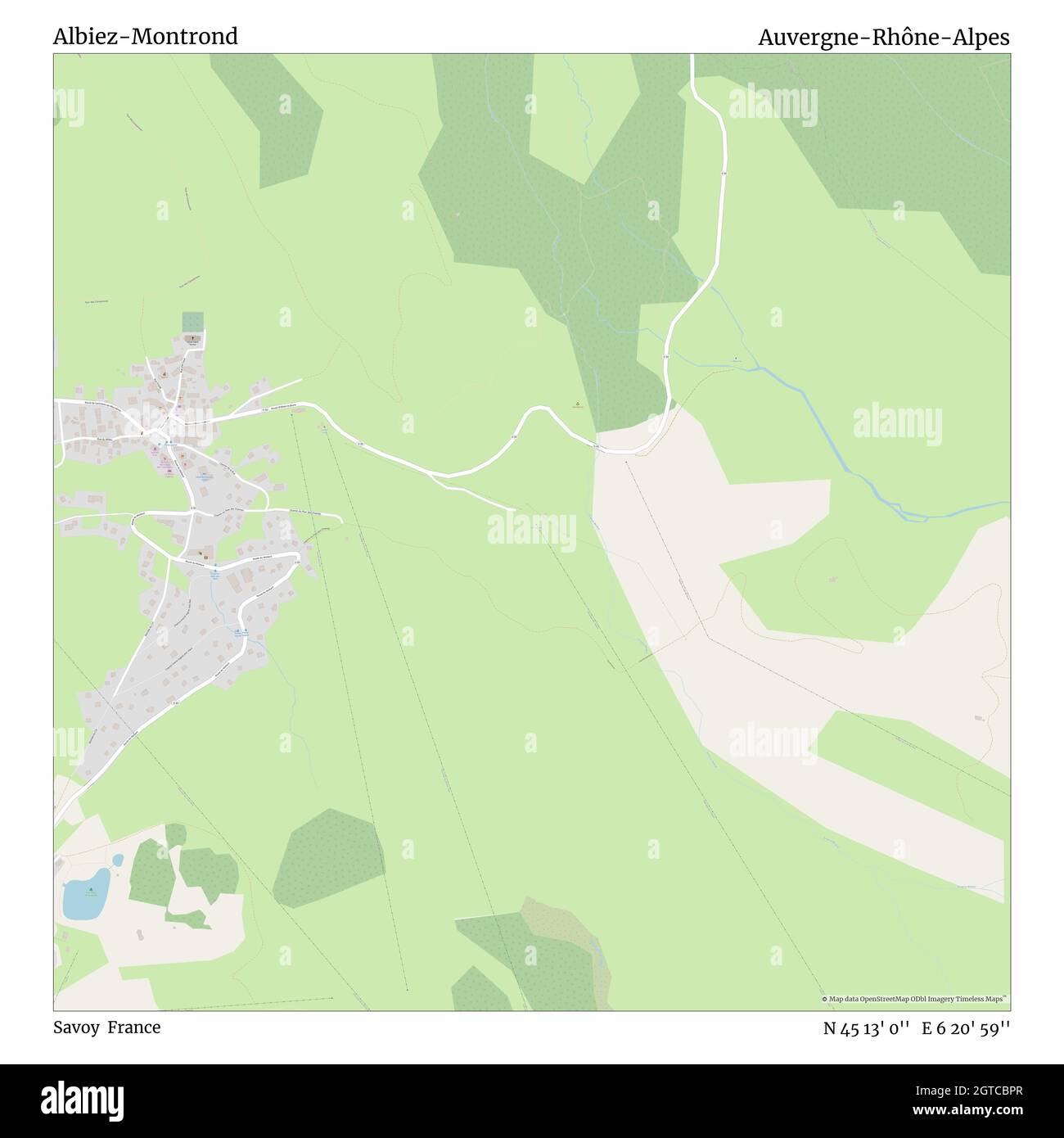 Albiez-Montrond, Savoie, France, Auvergne-Rhône-Alpes, N 45 13' 0'', E 6 20' 59'', carte, carte intemporelle publiée en 2021.Les voyageurs, les explorateurs et les aventuriers comme Florence Nightingale, David Livingstone, Ernest Shackleton, Lewis et Clark et Sherlock Holmes se sont appuyés sur des cartes pour planifier leurs voyages dans les coins les plus reculés du monde. Timeless Maps dresse la carte de la plupart des sites du monde, montrant ainsi la réalisation de grands rêves Banque D'Images