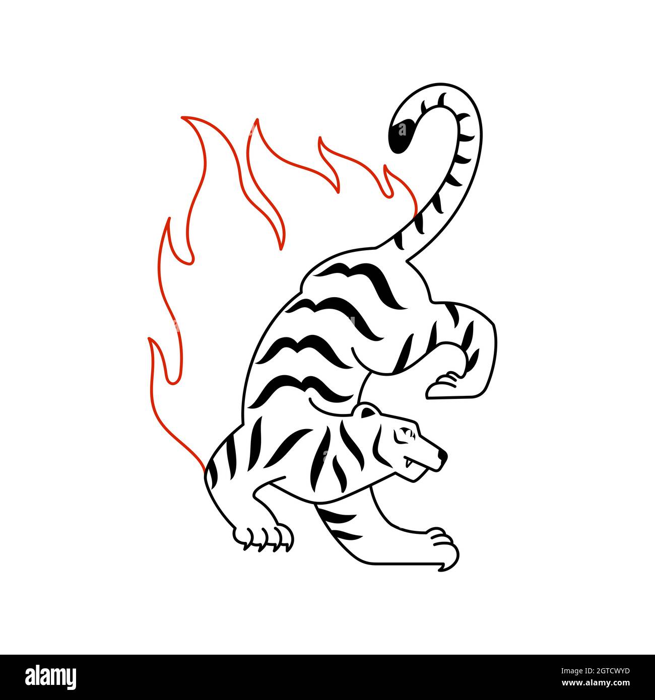 Contour Chinois Tigre Par Ligne Noire Sur Fond Blanc Rouge Flammes Simple Lineaire Predateur Chat Pour Tatouage Carte Imprime Horoscope Lunaire Image Vectorielle Stock Alamy Contour Chinois Tigre Par Ligne Noire Sur Fond Blanc Rouge Flammes Simple Lineaire Predateur Chat Pour Tatouage Carte Imprime Horoscope Lunaire Image Vectorielle Stock Alamy