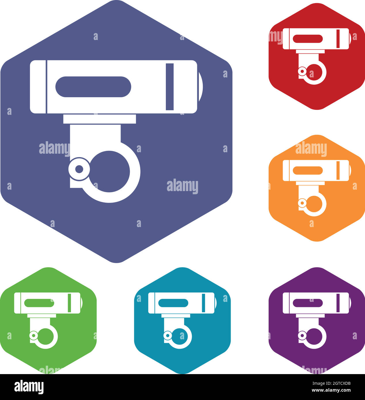 Bike light icons set Illustration de Vecteur