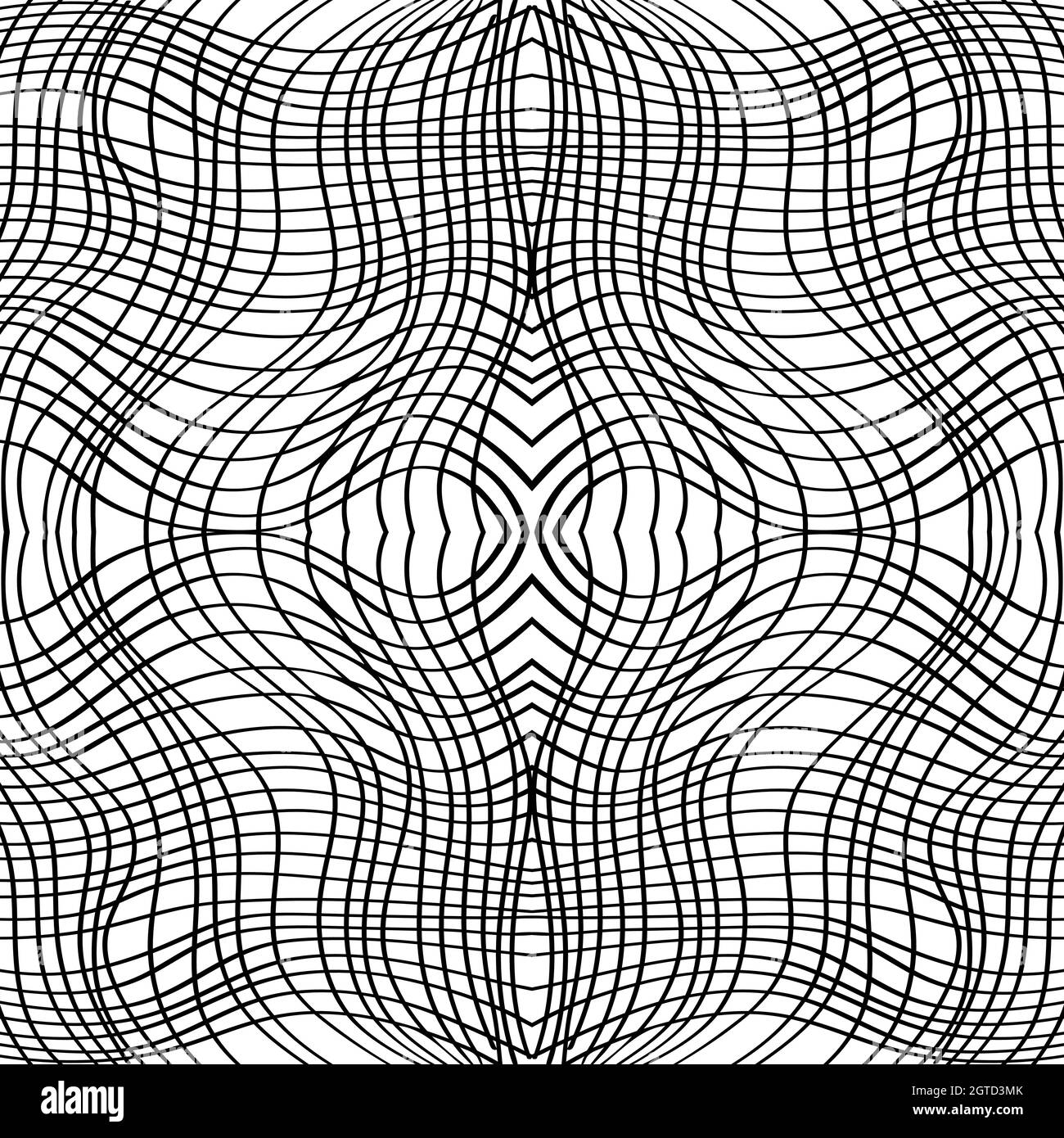 Motif d'arrière-plan abstrait sans couture. Illustration vectorielle noir et blanc, nuance de tissu, papier peint. Illustration de Vecteur