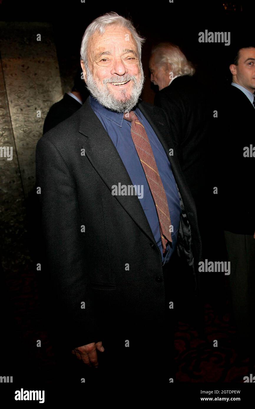 New York, NY, États-Unis. 7 novembre 2011. Stephen Sondheim au gala du 40e anniversaire du carter Burden Centre for the Aging de l'hôtel Mandarin Oriental. Crédit : Steve Mack/Alamy Banque D'Images