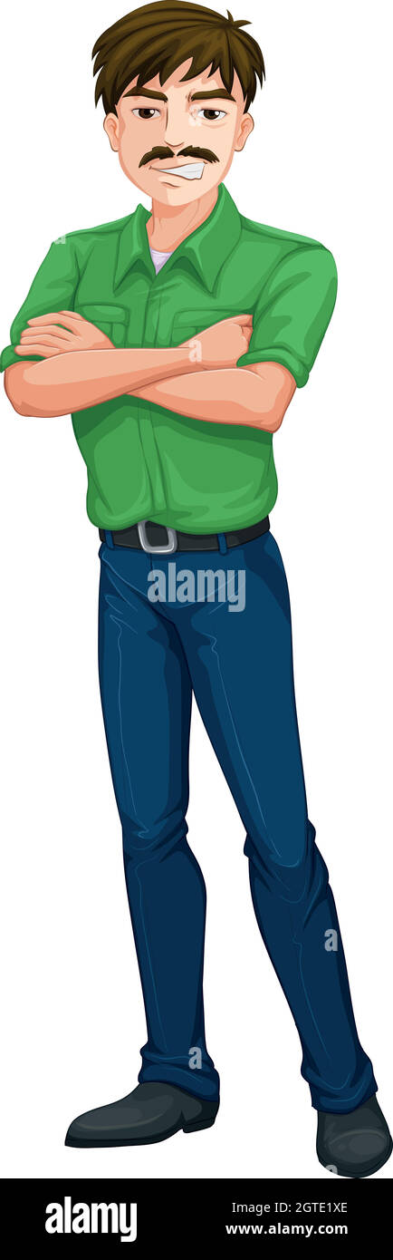 Un homme d'affaires adulte Illustration de Vecteur