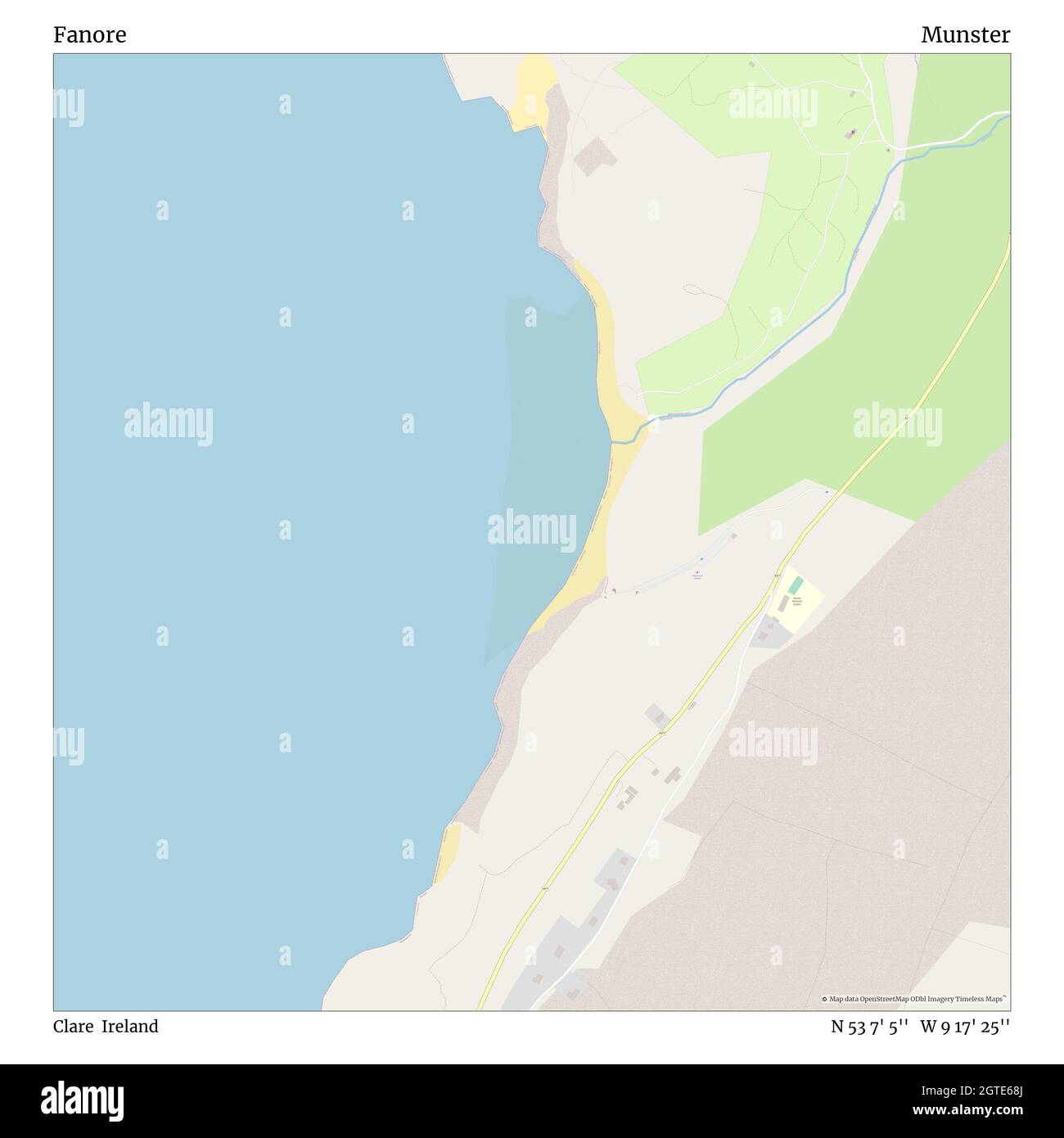 Fanore, Clare, Ireland, Munster, N 53 7' 5'', W 9 17' 25'', carte, carte intemporelle publiée en 2021.Les voyageurs, les explorateurs et les aventuriers comme Florence Nightingale, David Livingstone, Ernest Shackleton, Lewis et Clark et Sherlock Holmes se sont appuyés sur des cartes pour planifier leurs voyages dans les coins les plus reculés du monde. Timeless Maps dresse la carte de la plupart des sites du monde, montrant ainsi la réalisation de grands rêves Banque D'Images