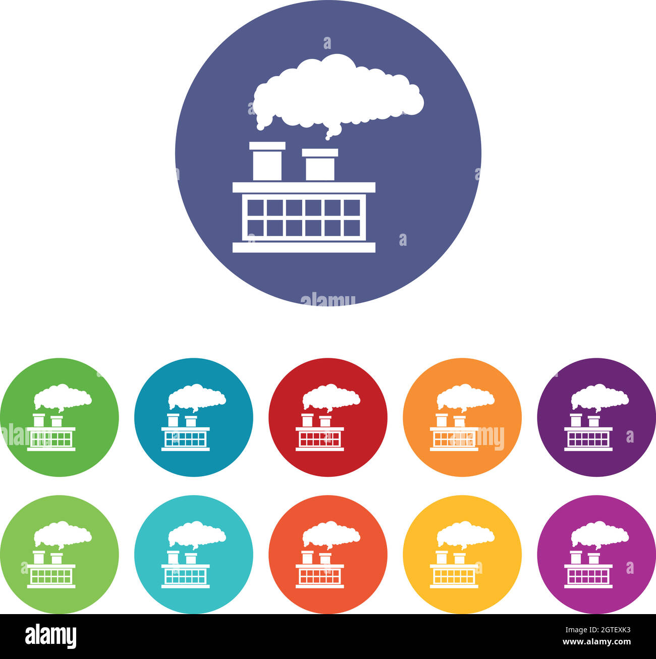 Tuyau de plante avec icônes de jeu de fumée Illustration de Vecteur