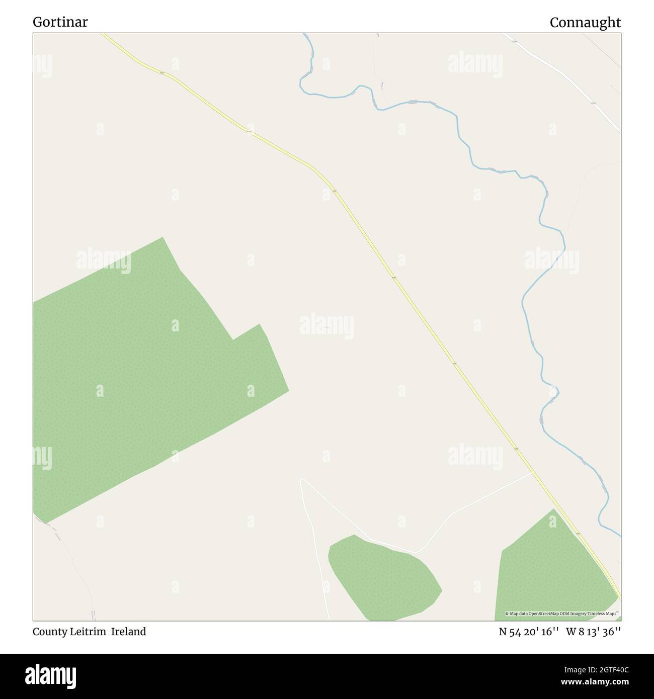 Gortinar, Comté de Leitrim, Irlande, Connaught, N 54 20' 16'', W 8 13' 36'', carte, Timeless carte publiée en 2021.Les voyageurs, les explorateurs et les aventuriers comme Florence Nightingale, David Livingstone, Ernest Shackleton, Lewis et Clark et Sherlock Holmes se sont appuyés sur des cartes pour planifier leurs voyages dans les coins les plus reculés du monde. Timeless Maps dresse la carte de la plupart des sites du monde, montrant ainsi la réalisation de grands rêves Banque D'Images