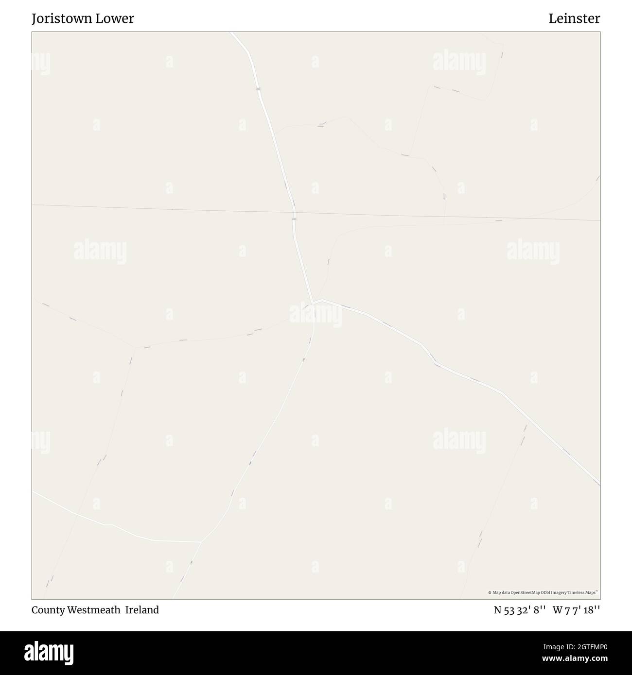 Joristown Lower, Comté de Westmeath, Irlande, Leinster, N 53 32' 8'', W 7 7' 18'', carte, Timeless carte publiée en 2021.Les voyageurs, les explorateurs et les aventuriers comme Florence Nightingale, David Livingstone, Ernest Shackleton, Lewis et Clark et Sherlock Holmes se sont appuyés sur des cartes pour planifier leurs voyages dans les coins les plus reculés du monde. Timeless Maps dresse la carte de la plupart des sites du monde, montrant ainsi la réalisation de grands rêves Banque D'Images