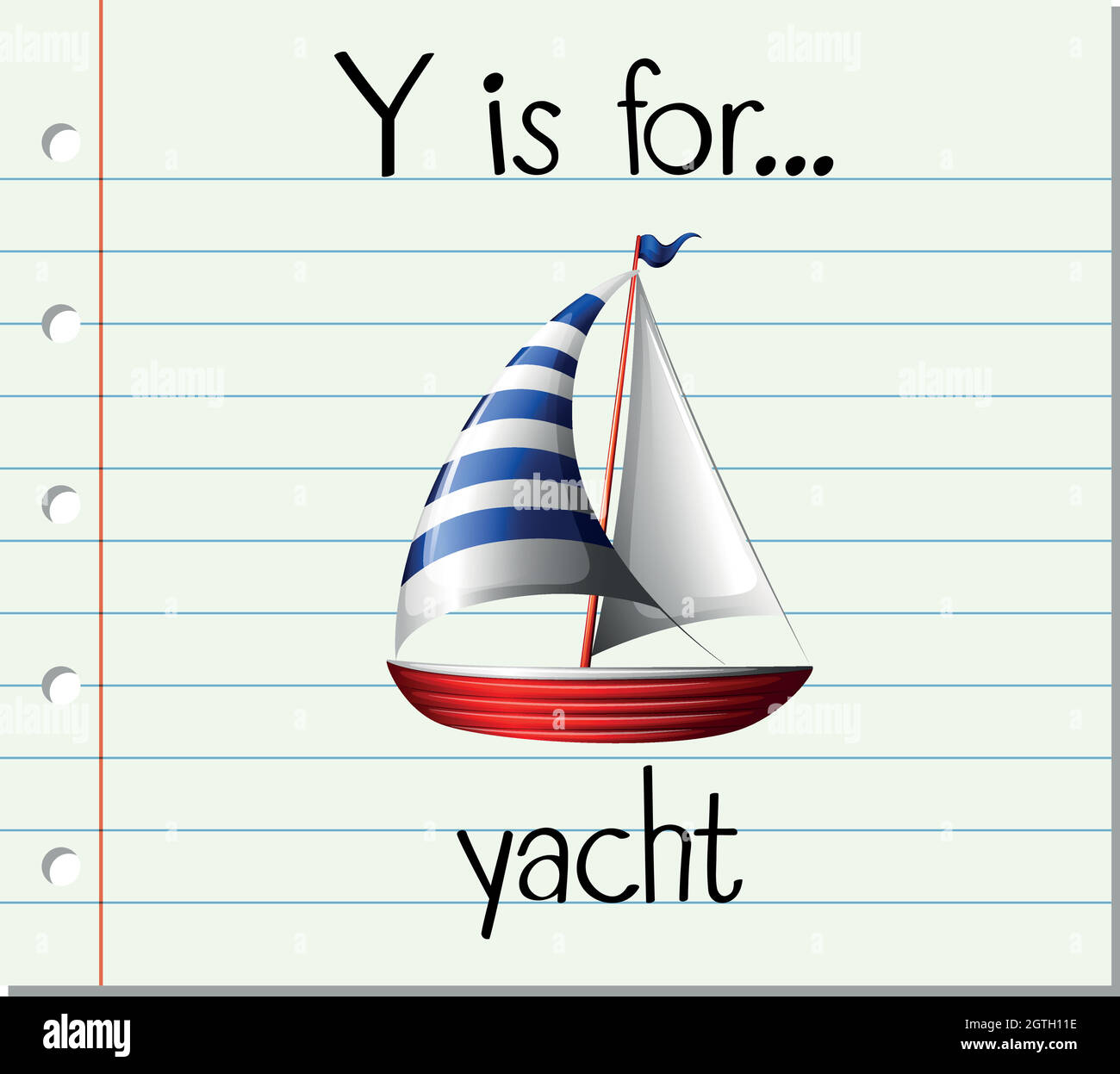 Yacht anglais Banque d'images vectorielles - Alamy