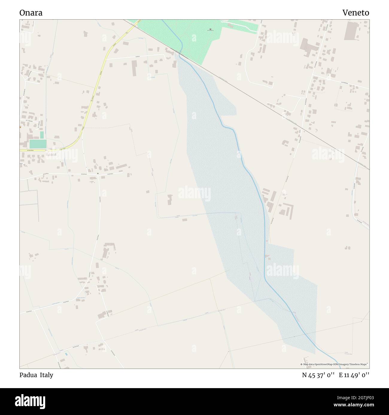 Onara, Padoue, Italie, Vénétie, N 45 37' 0'', E 11 49' 0'', carte, carte intemporelle publiée en 2021.Les voyageurs, les explorateurs et les aventuriers comme Florence Nightingale, David Livingstone, Ernest Shackleton, Lewis et Clark et Sherlock Holmes se sont appuyés sur des cartes pour planifier leurs voyages dans les coins les plus reculés du monde. Timeless Maps dresse la carte de la plupart des sites du monde, montrant ainsi la réalisation de grands rêves Banque D'Images