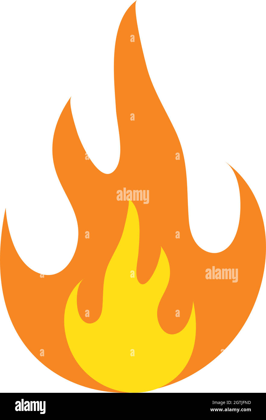 Logo Fire Flame icône vecteur illustration design Illustration de Vecteur