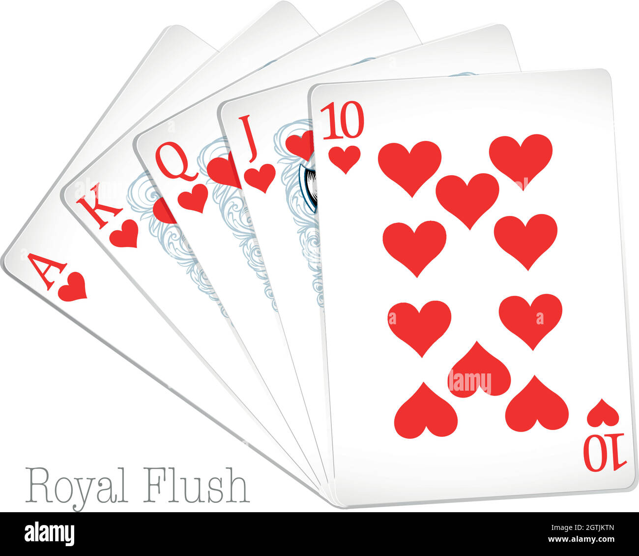 Quinte flush royale Banque d