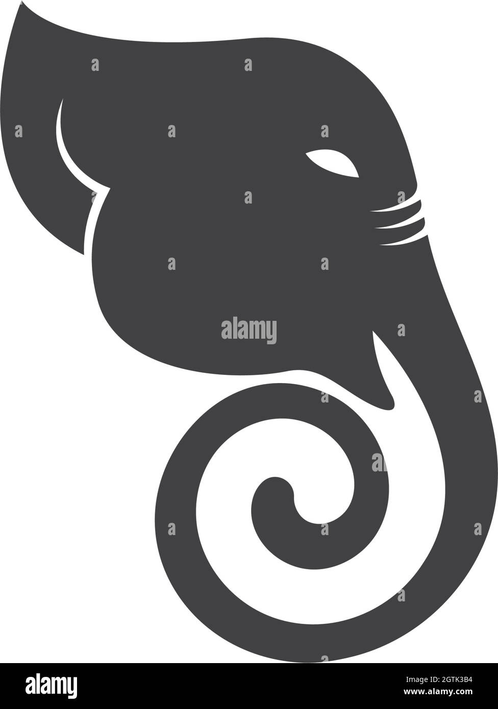 illustration de l'icône vectorielle du logo elephant Illustration de Vecteur