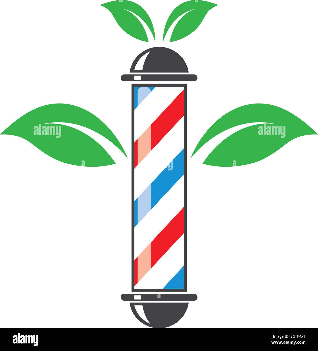 icône de l'éco-barbier icône de vecteur de logo Illustration de Vecteur