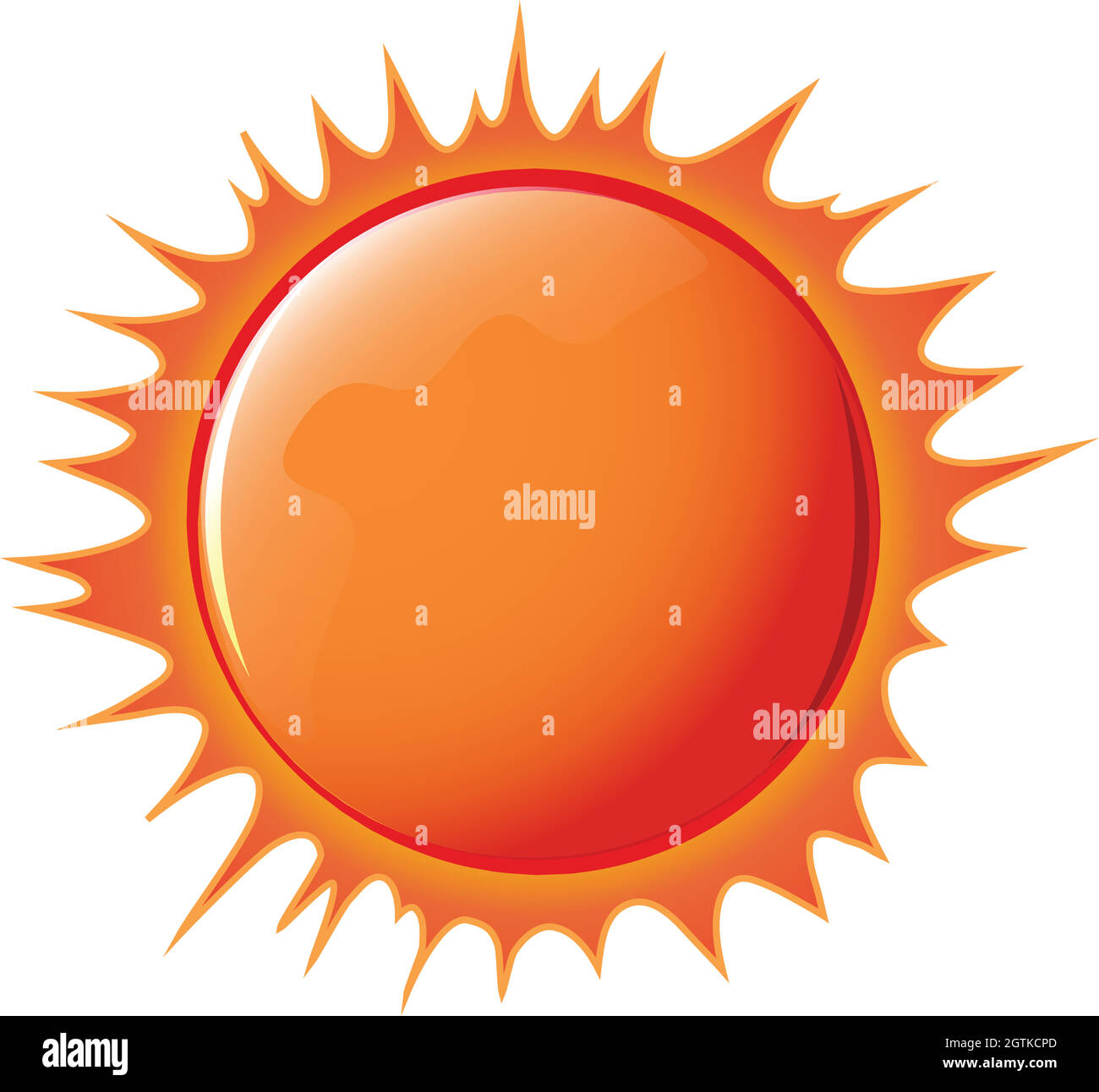 Le soleil Illustration de Vecteur