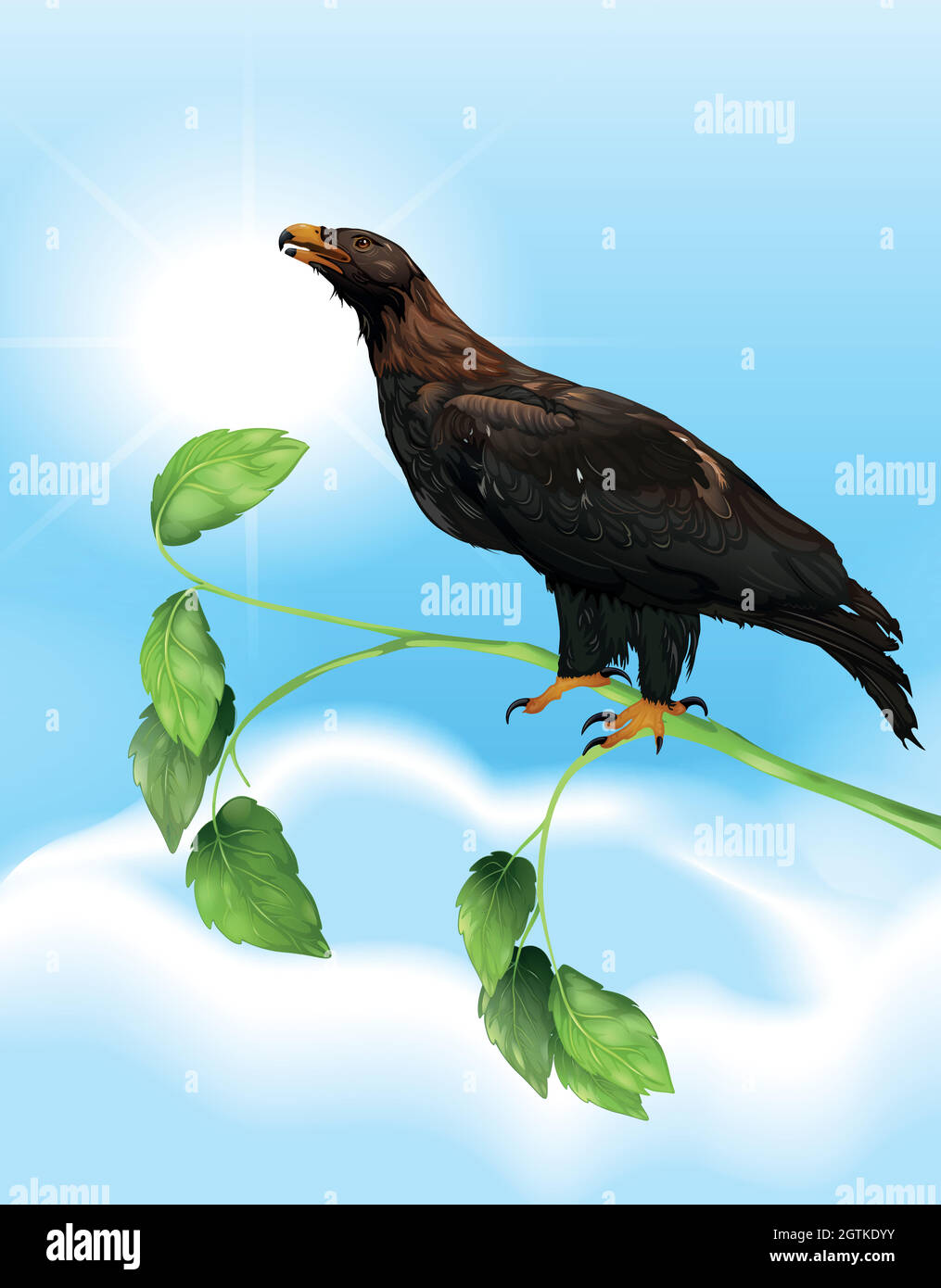 L’aigle Illustration de Vecteur