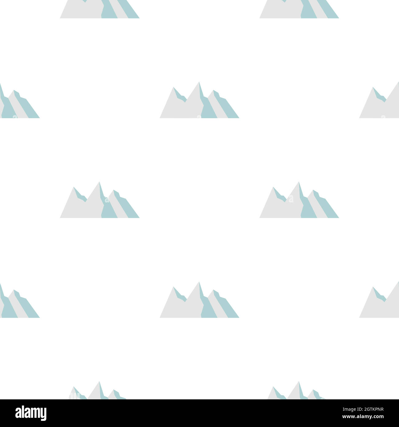 Motif montagne enneigée sans couture Illustration de Vecteur