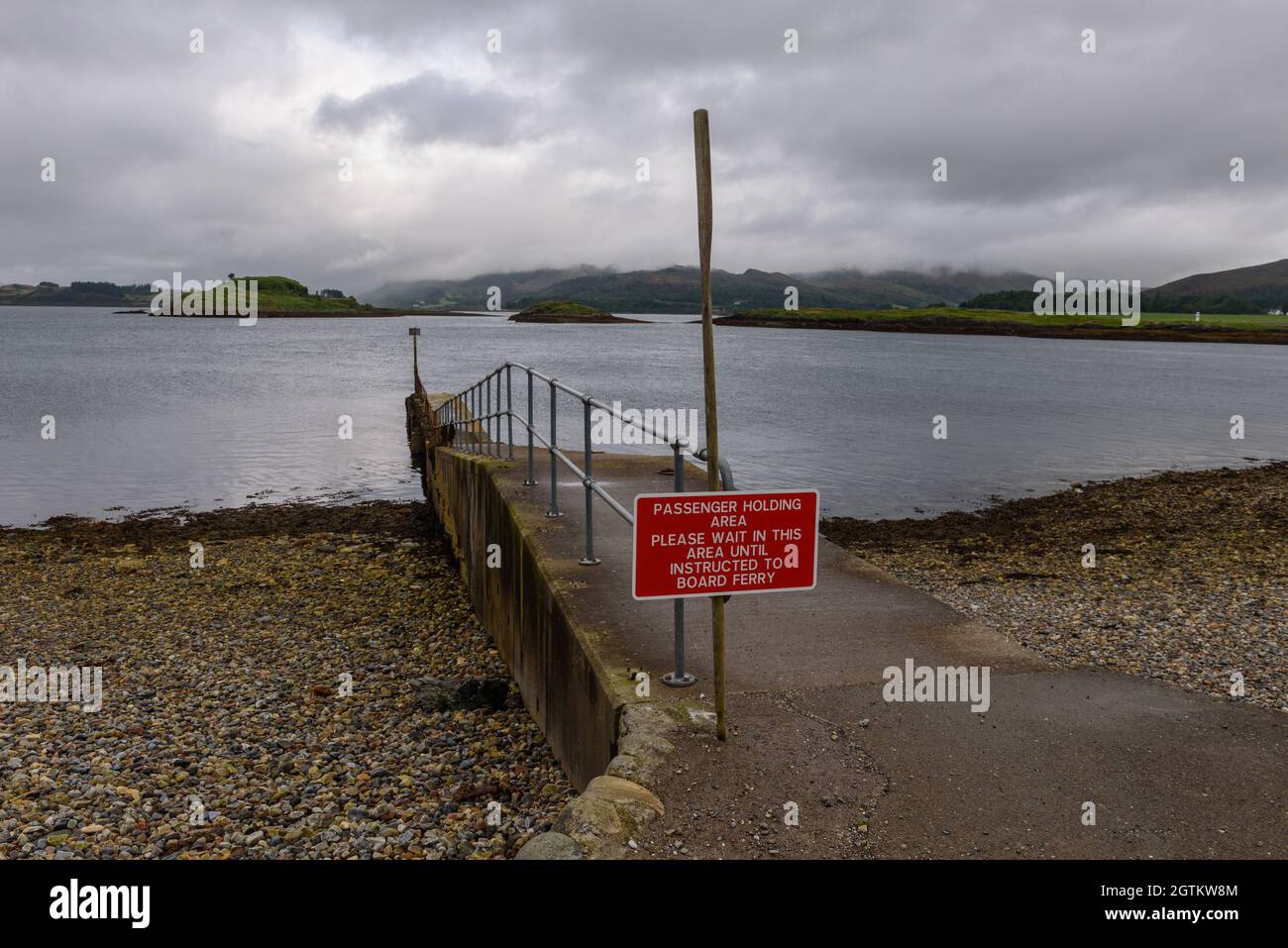 La jetée de point sur l'île de Lismore Argyll, en Écosse Banque D'Images