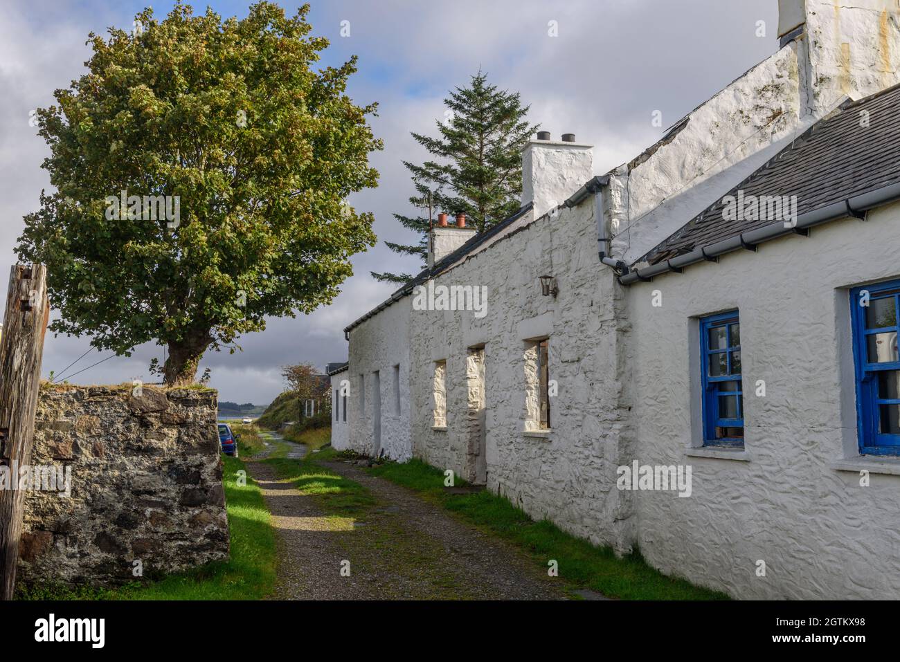 Port Ramsay un village de pêcheurs sur l'île de Lismore à Argyll en Écosse Banque D'Images
